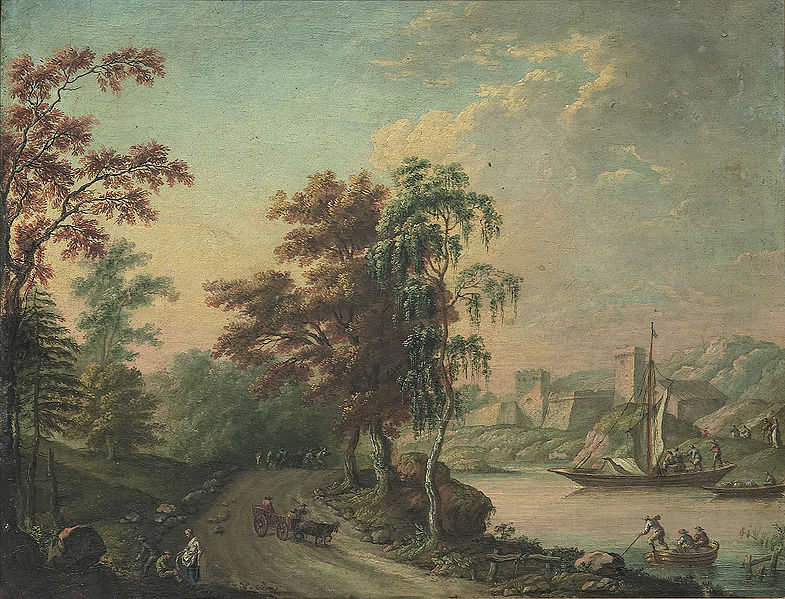 Landscape with city